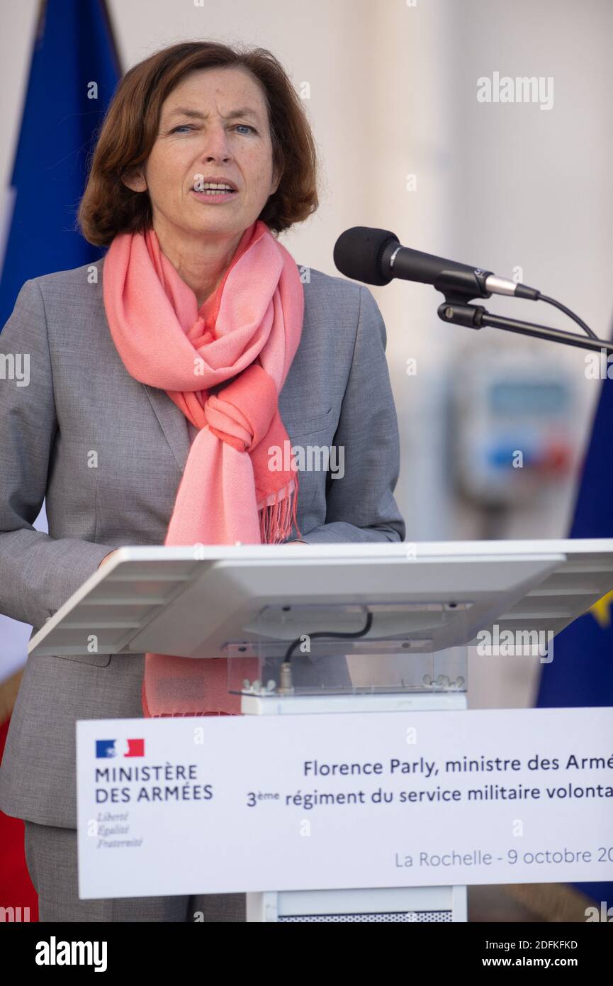 French minister of army Florence Parly meets with dozen young recruit ...