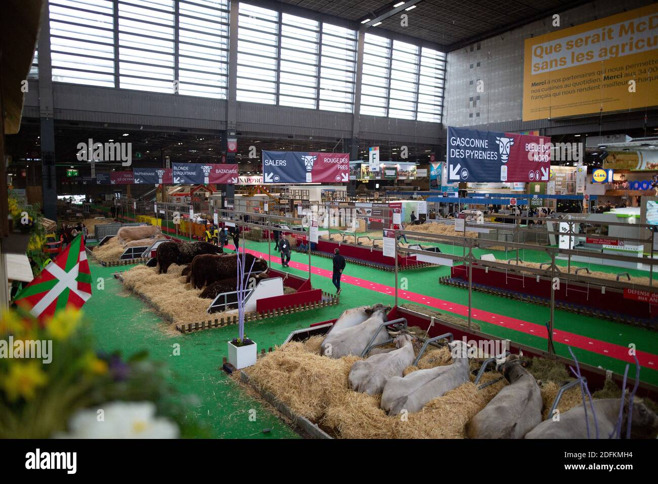 File photo dated February 21, 2020 of a general view of the 57th  International Agriculture Fair (Salon international de l'Agriculture) at  the Porte de Versailles exhibition centre, in Paris. The Paris International