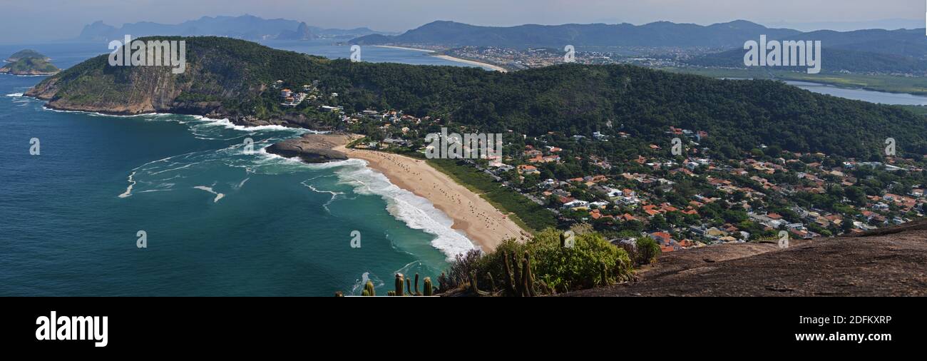 Itacoatiara coast  [ Niterói | RJ,  Brazil ] Stock Photo