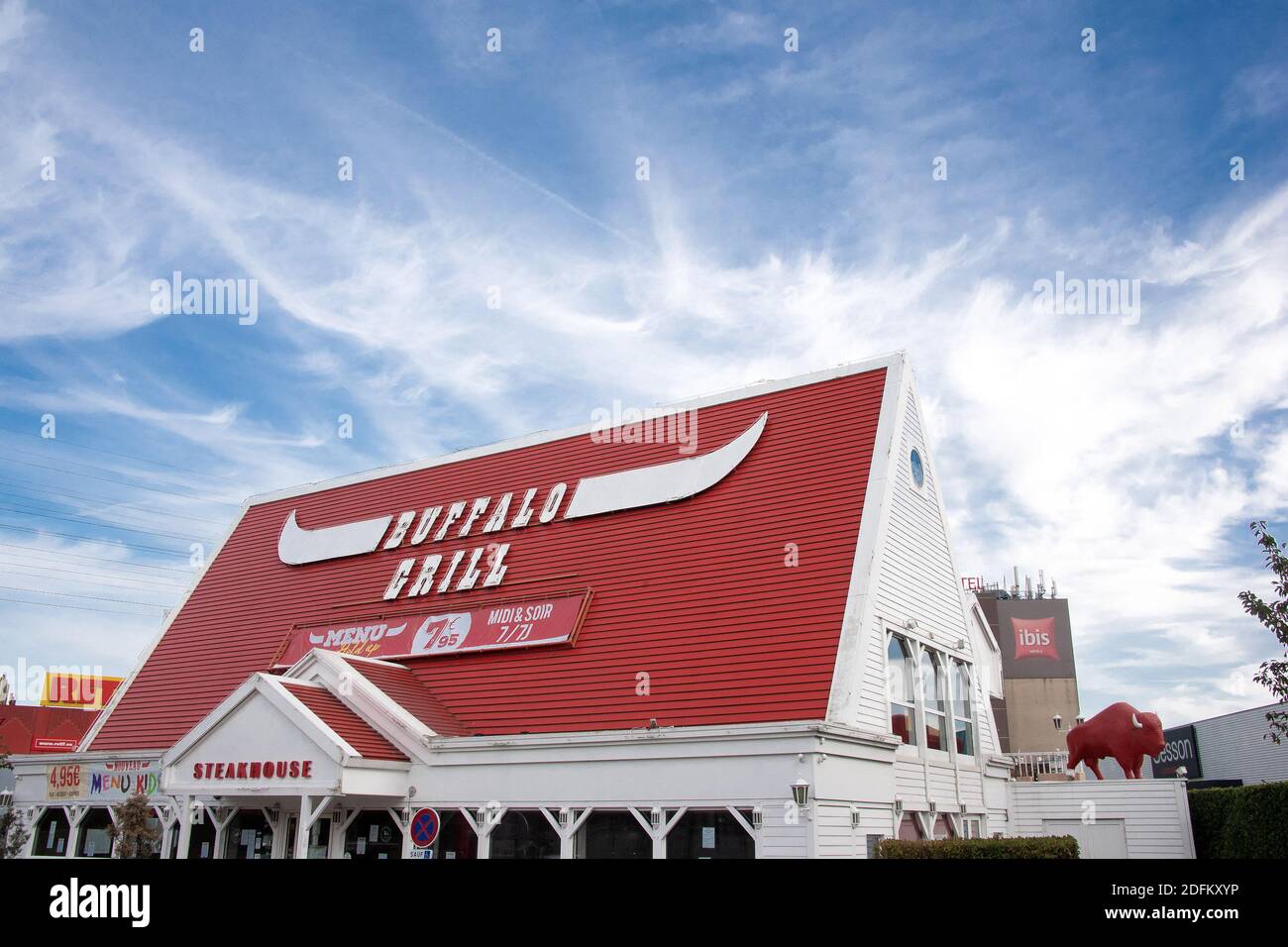 A shop sign of BUFFALO GRILL, on October 19, 2020 in Creteil, France. Photo  by David Niviere/ABACAPRESS.COM Stock Photo - Alamy