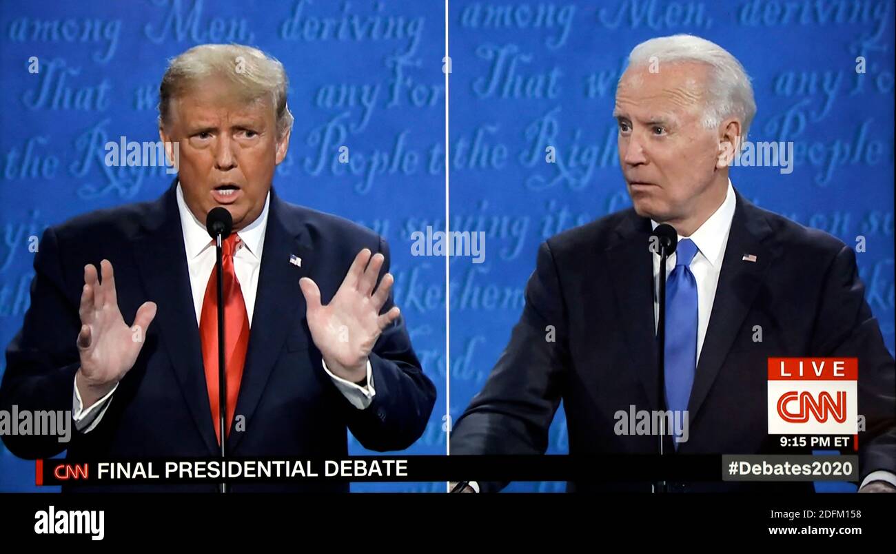 Final 2020 presidential campaign debate between U.S. President Donald ...