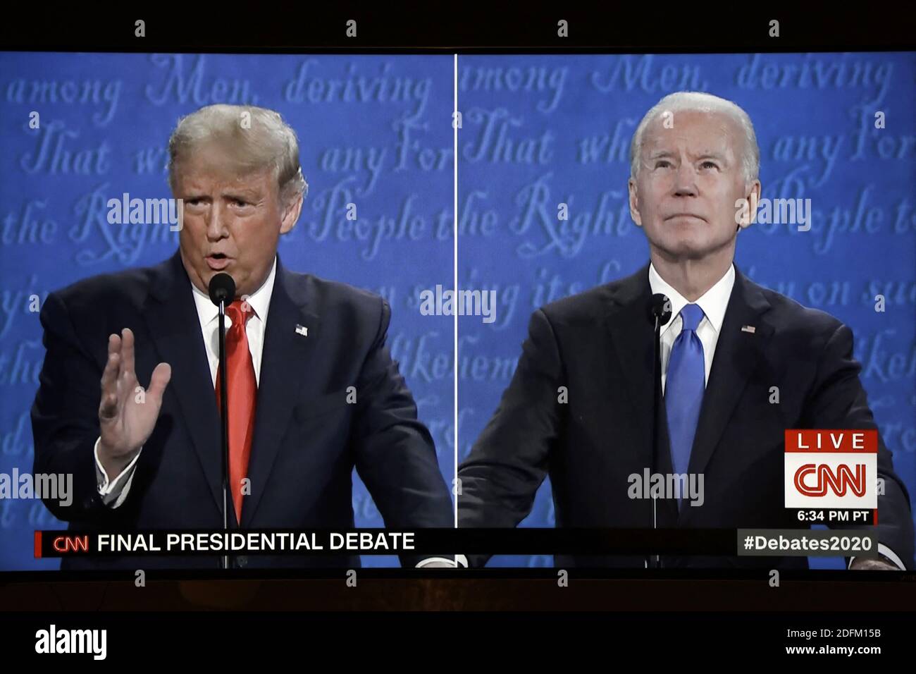 Final 2020 presidential campaign debate between U.S. President Donald ...