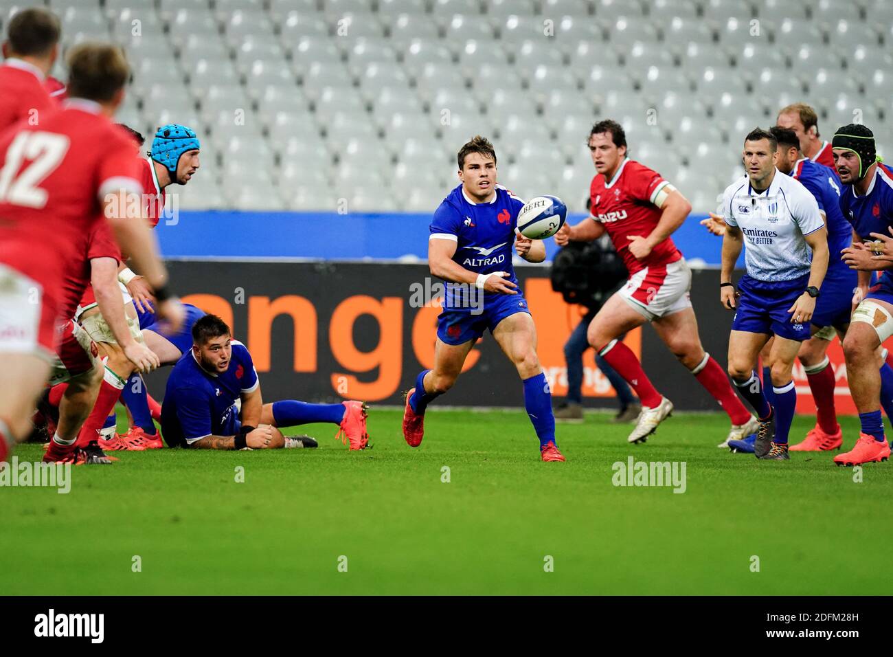 Antoine Dupont (FRA) during the Rugby Test Match France vs Wales in