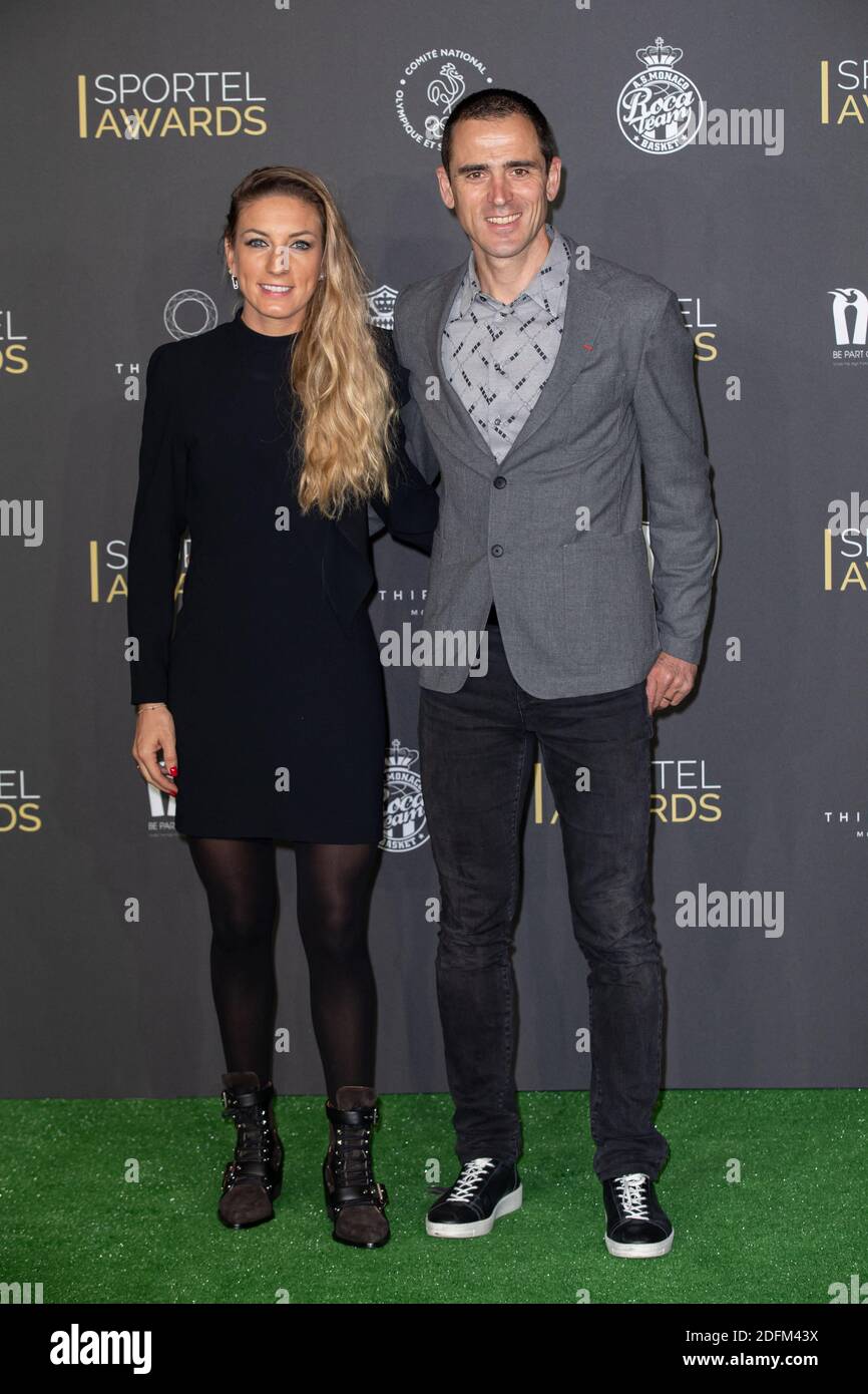 Pauline Ferrand Prevot, Julien Absalon Attends The Sportel Awards Gala Held At The Grimaldi