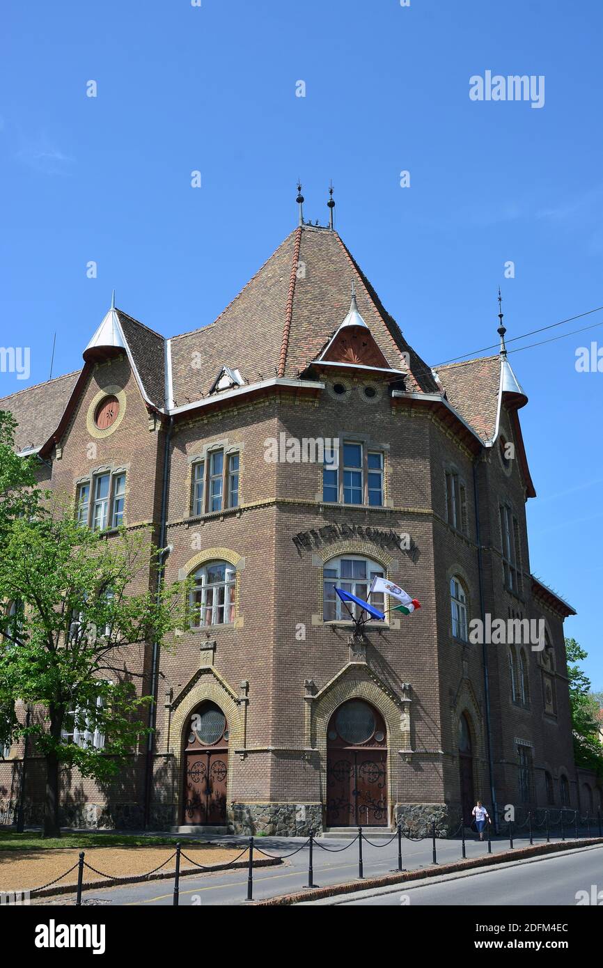Bethlen Gabor Reformed High School, Hódmezővásárhely, Csongrád-Csanád county, Hungary, Magyarország, Europe Stock Photo