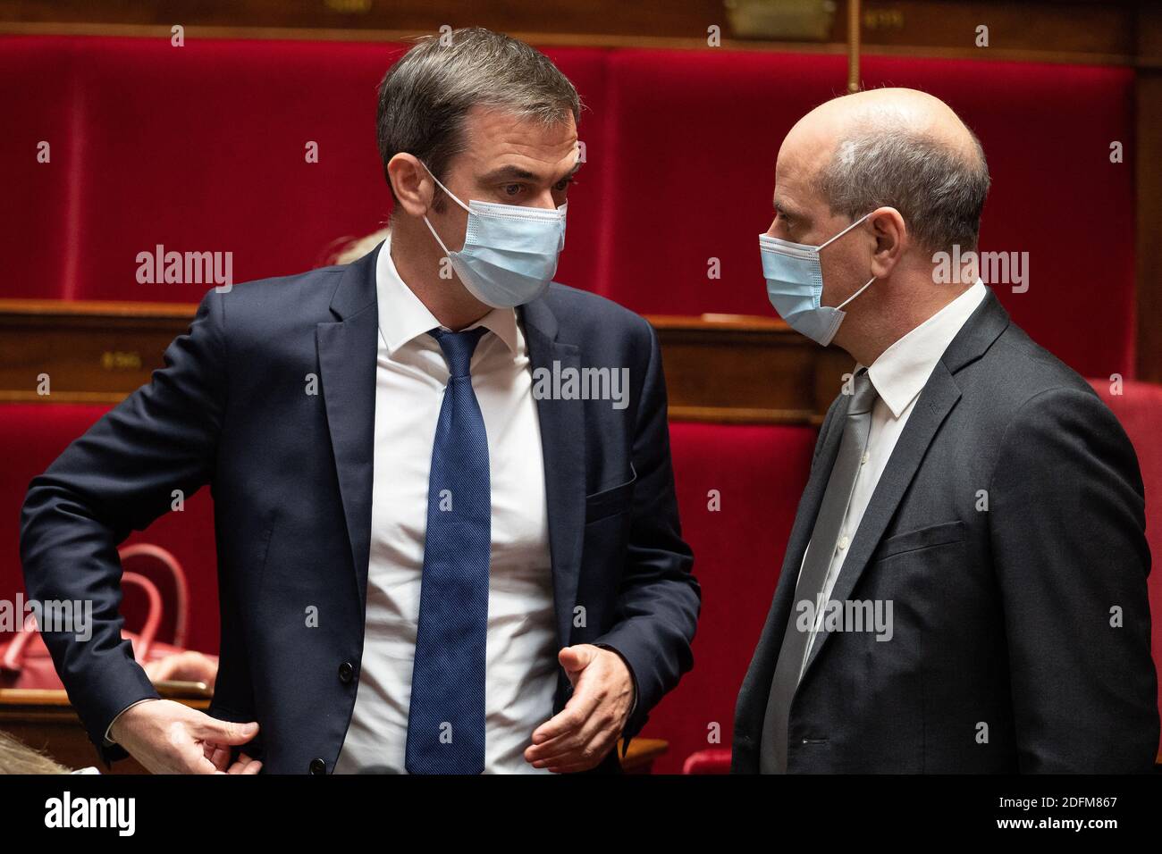 French Minister Olivier Veran And Education Minister Jean Michel Blanquer Attend A Session Of 6510