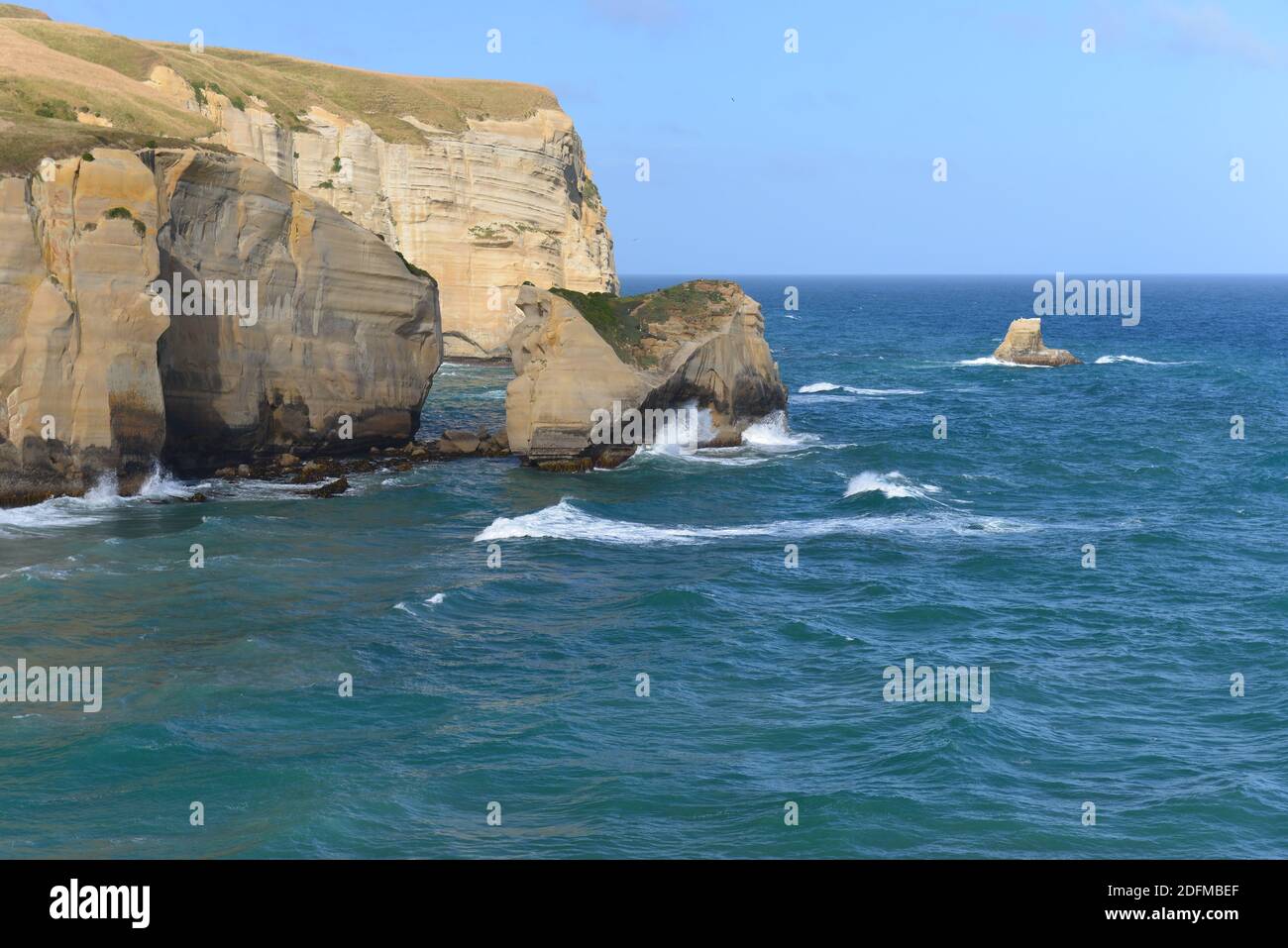 Secluded Tunnel Beach near Dunedin New Zealand Stock Photo Alamy