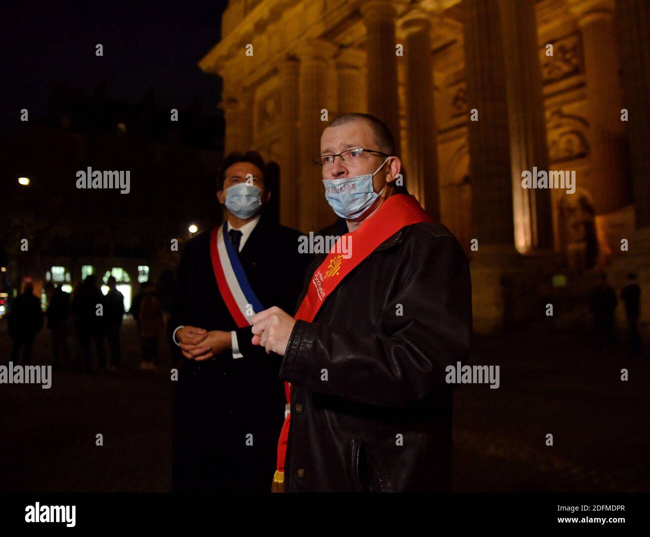 Emmanuel Crenne from Regional Council of Occitanie during the mass in