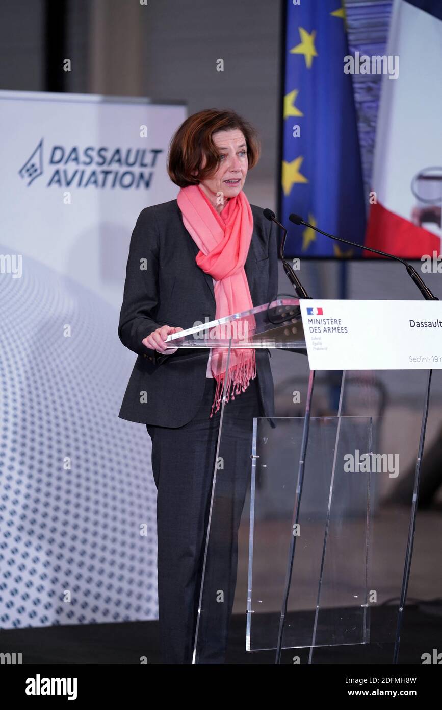 French Minister of the Armed Forces Florence Parly visits Dassault ...