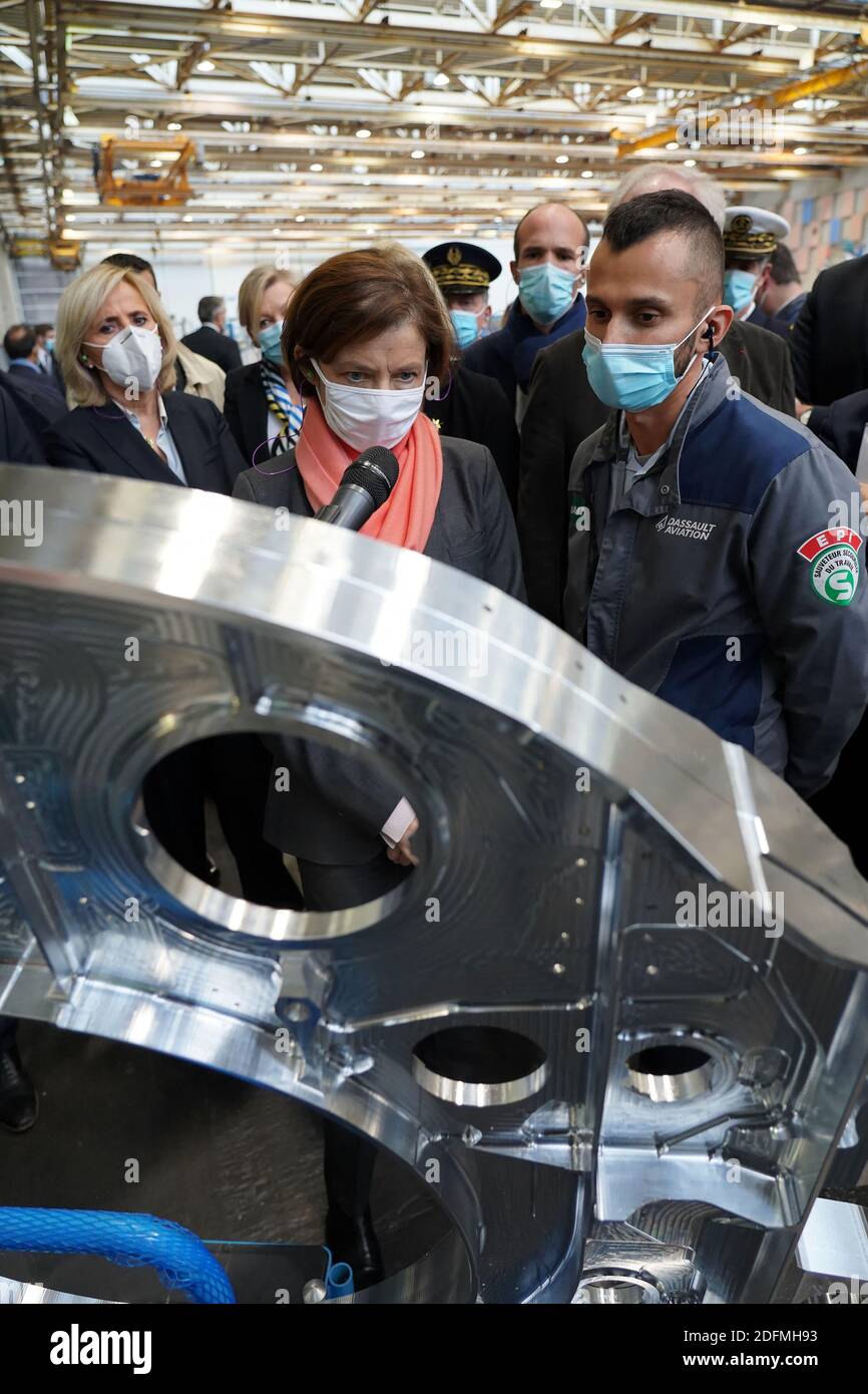 French Minister of the Armed Forces Florence Parly visits Dassault ...