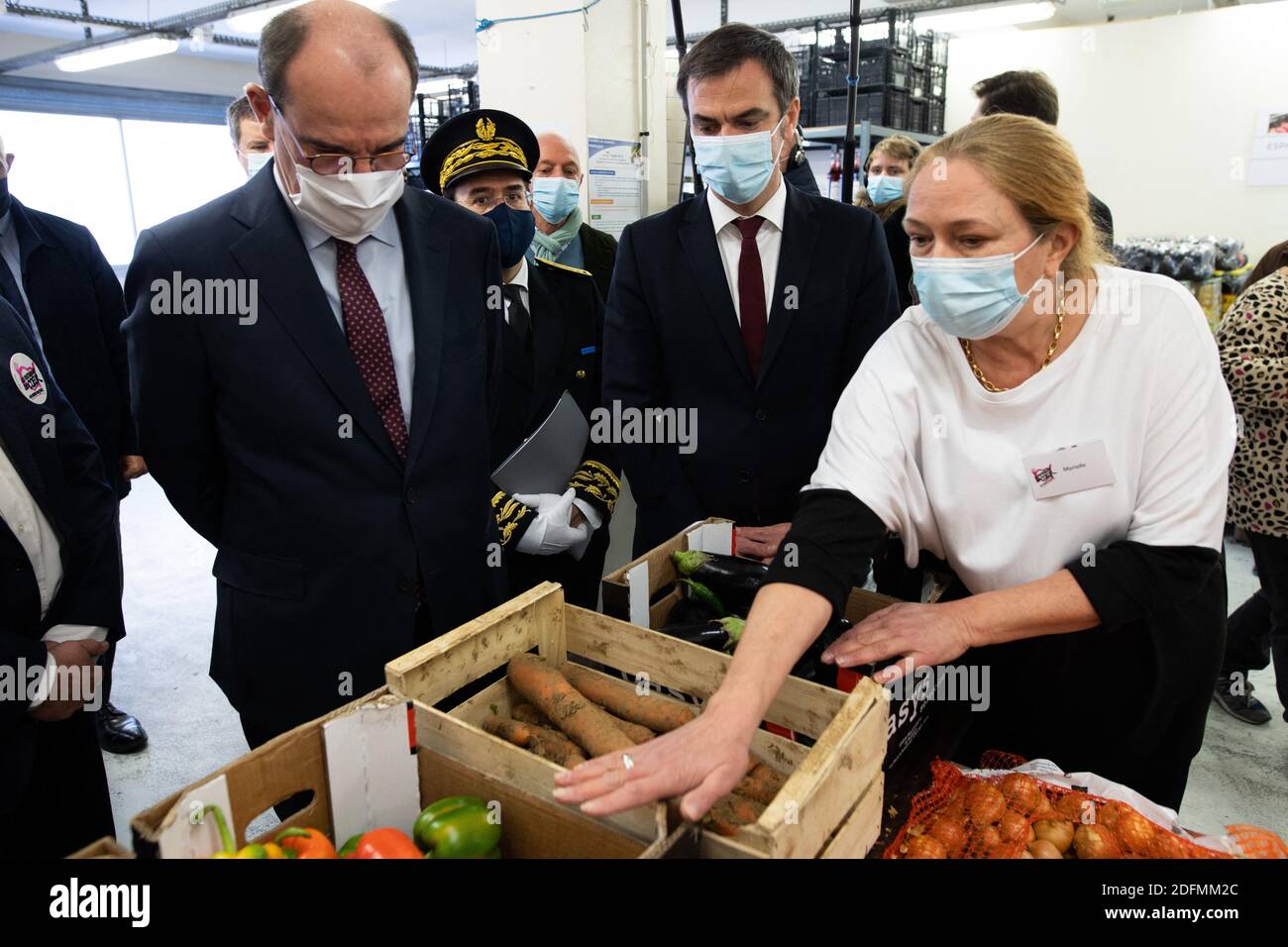 French Prime Minister Jean Castex And French Health Minister Olivier Veran Attend The Launch Of The 36th Winter Campaign For Food Distribution To Those In Need Of The Les Restos Du Coeur French Prime Minister Jean Castex And French Health Minister Olivier Veran Attend The Launch Of The 36th Winter Campaign For Food Distribution To Those In Need Of The Les Restos Du Coeur