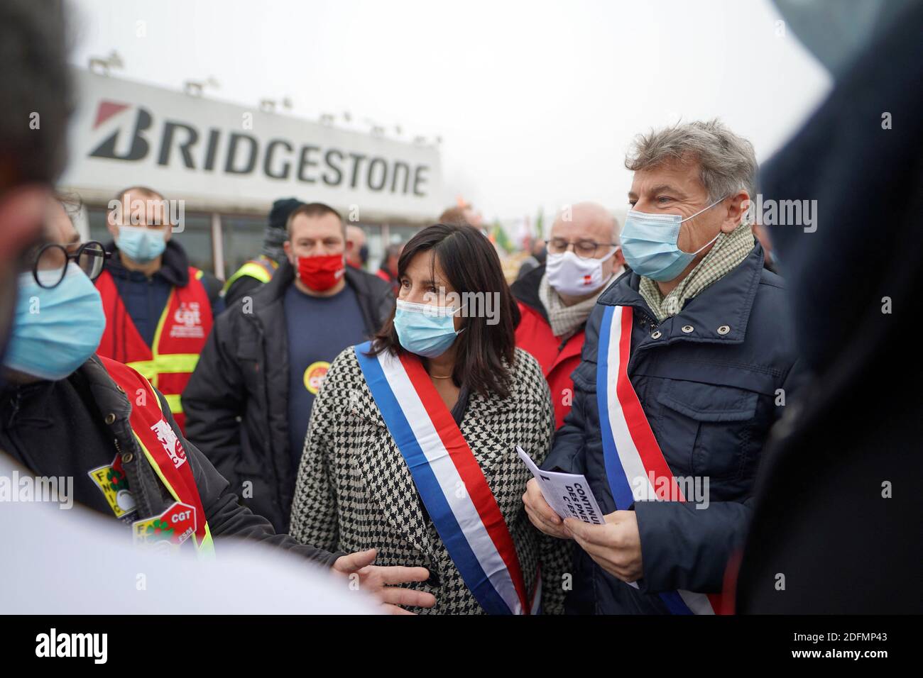 Fabien Roussel (PCF) during the demonstration to protest against  'Hercules', a project to break up EDF, French electricity giant, in Paris,  France, on June 22, 2021. Photo by Pierrick Villette/Avenir  Pictures/ABACAPRESS.COM Stock