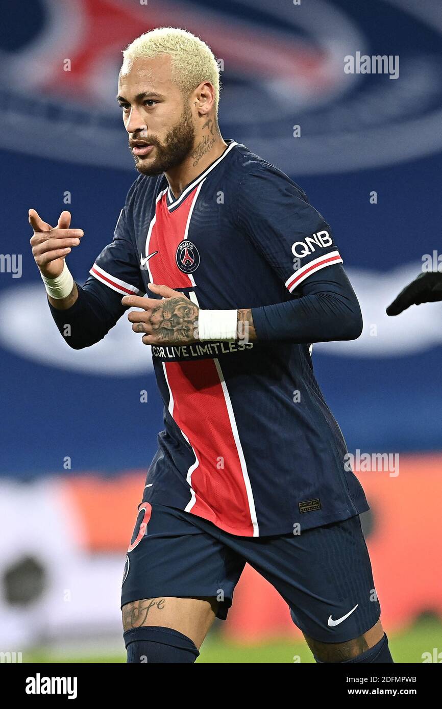 Neymar Jr Of Paris Saint Germain Psg Celebrates His First Goal During The Ligue 1 Match Between Paris Saint Germain And Girondin De Bordeaux At Parc Des Princes On November