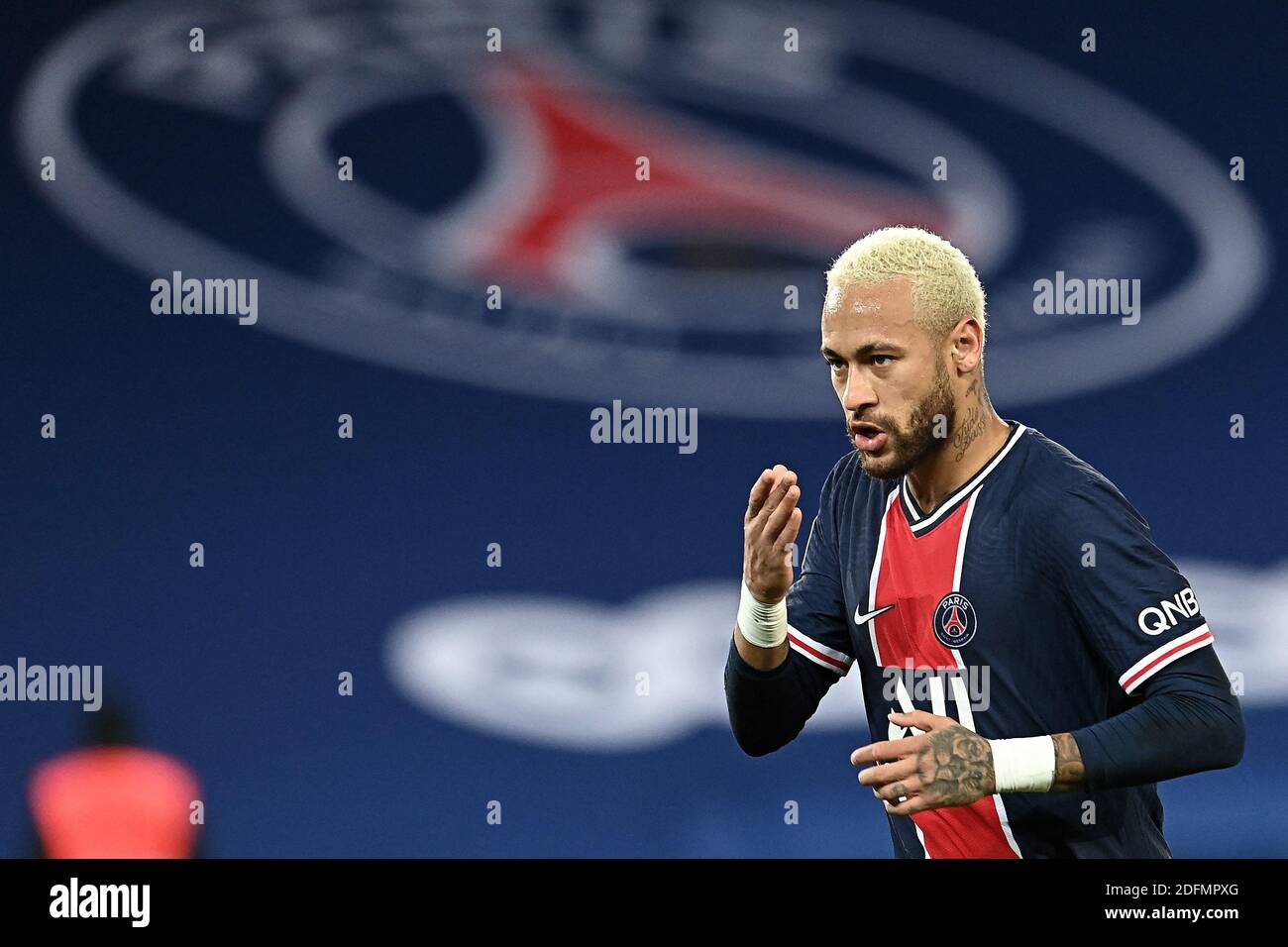 Neymar JR of Paris Saint Germain ( PSG ) in action during the Ligue 1 ...