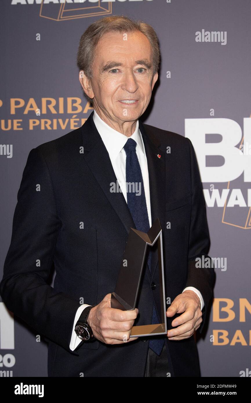 Chairman of LVMH, Bernard Arnault receives the Manager of the
