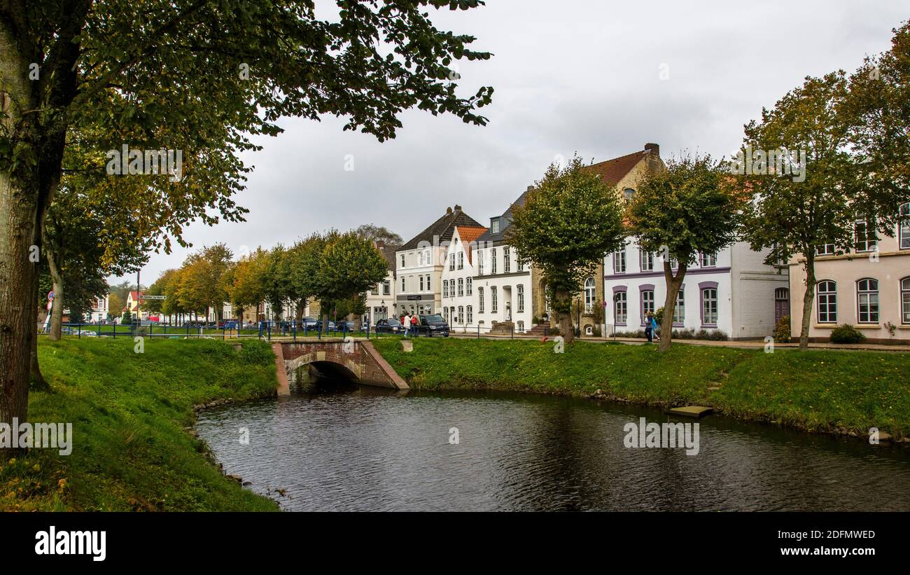 Friedrichstadt, Nordfriesland, Schleswig Holstein Stock Photo