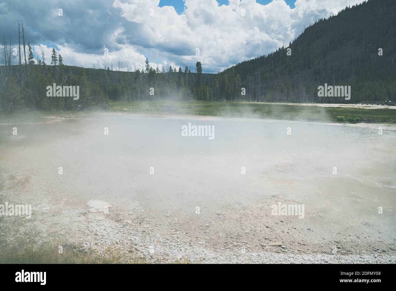 Black sand geyser basin hi-res stock photography and images - Alamy