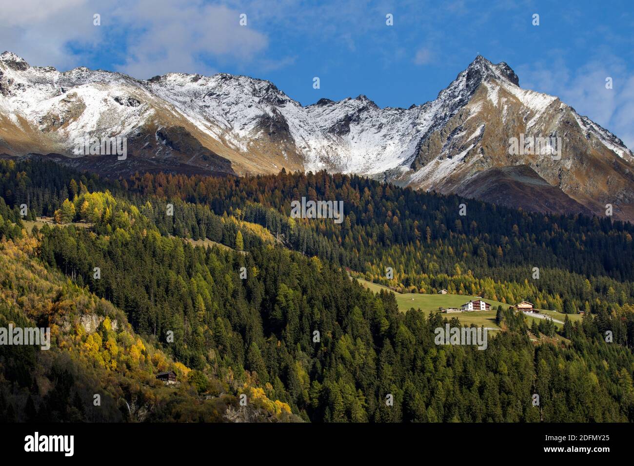 Blick ins Kaunertal, Tirol, Österreich Stock Photo