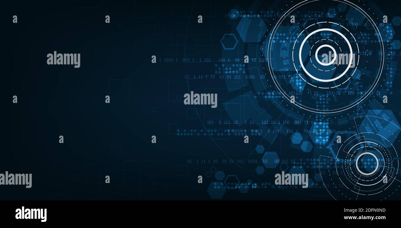 Vector background in the concept of technology. Stock Vector