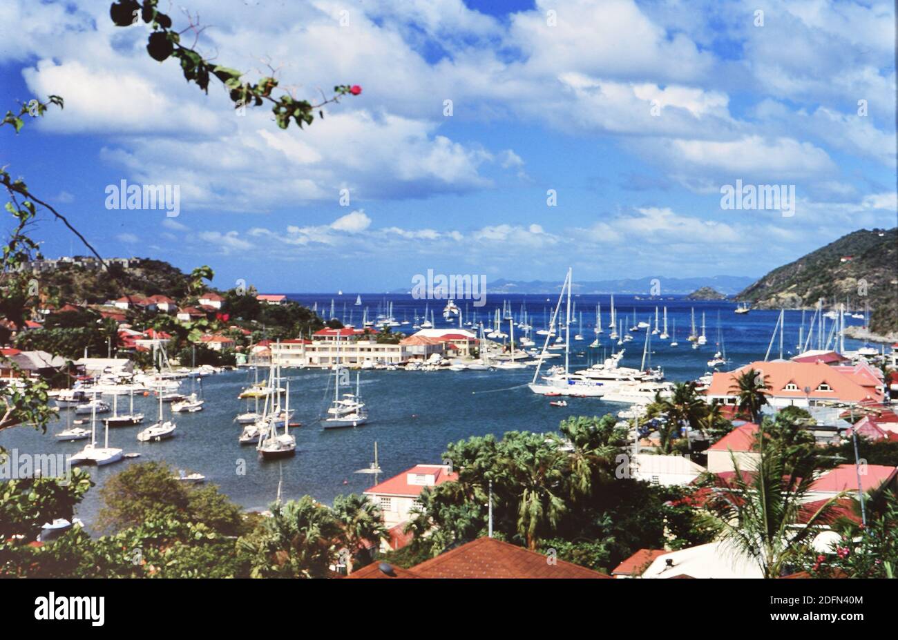 1990s St. Barts (Saint Barthélemy) – Red Roofs, White Sailboats In ...