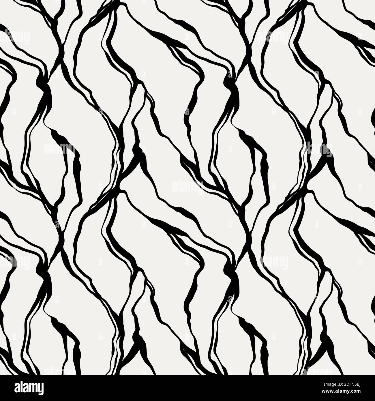 Seamless hand drawn ink pattern. Creative endless background with blots ...