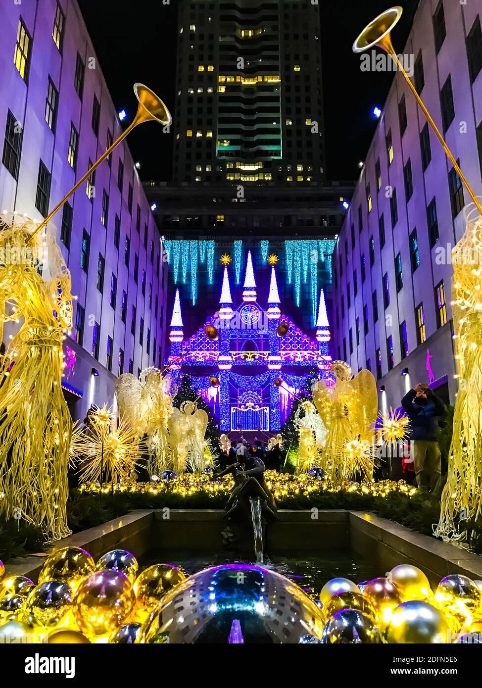 Saks Fifth Avenue Light Show on Fifth Avenue right in front of the
