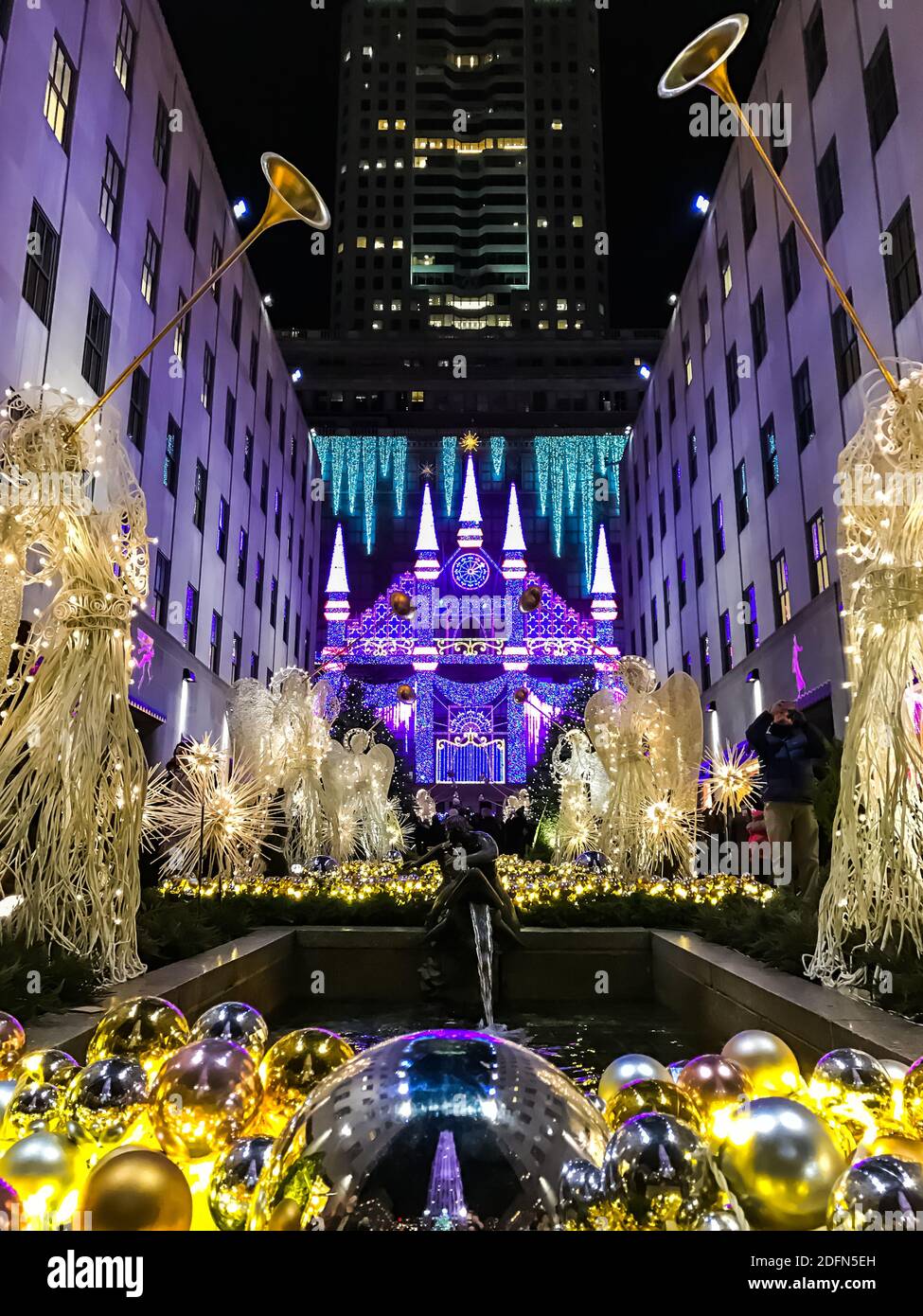 Saks Fifth Avenue Light Show on Fifth Avenue right in front of the