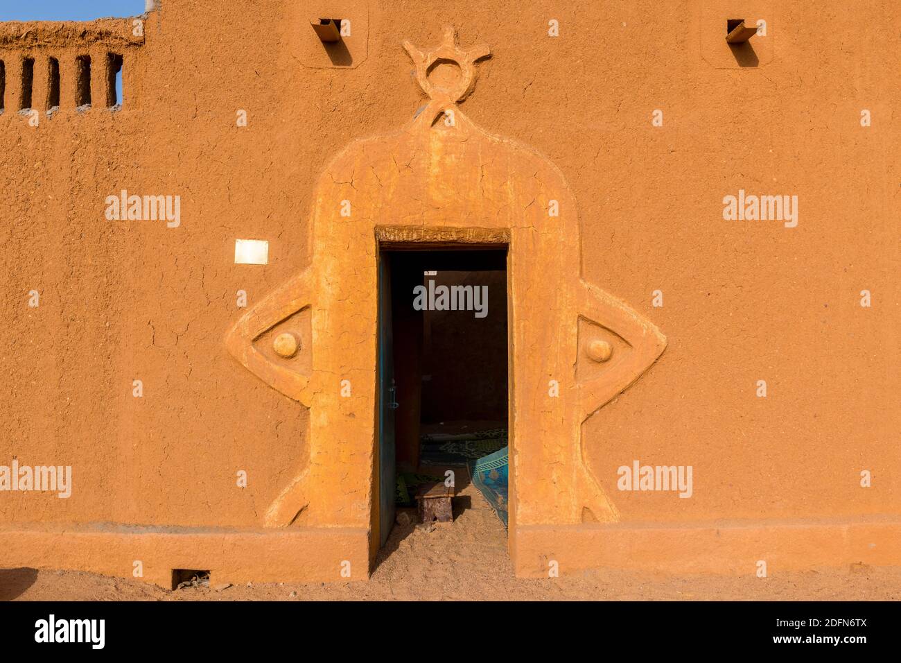 Loam construction, traditional architecture, Agadez, Nige Stock Photo