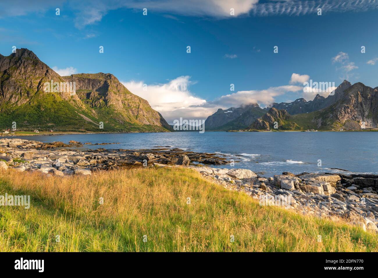 Coast at Vareid, Flakstadoya, Lofoten, Norway Stock Photo - Alamy