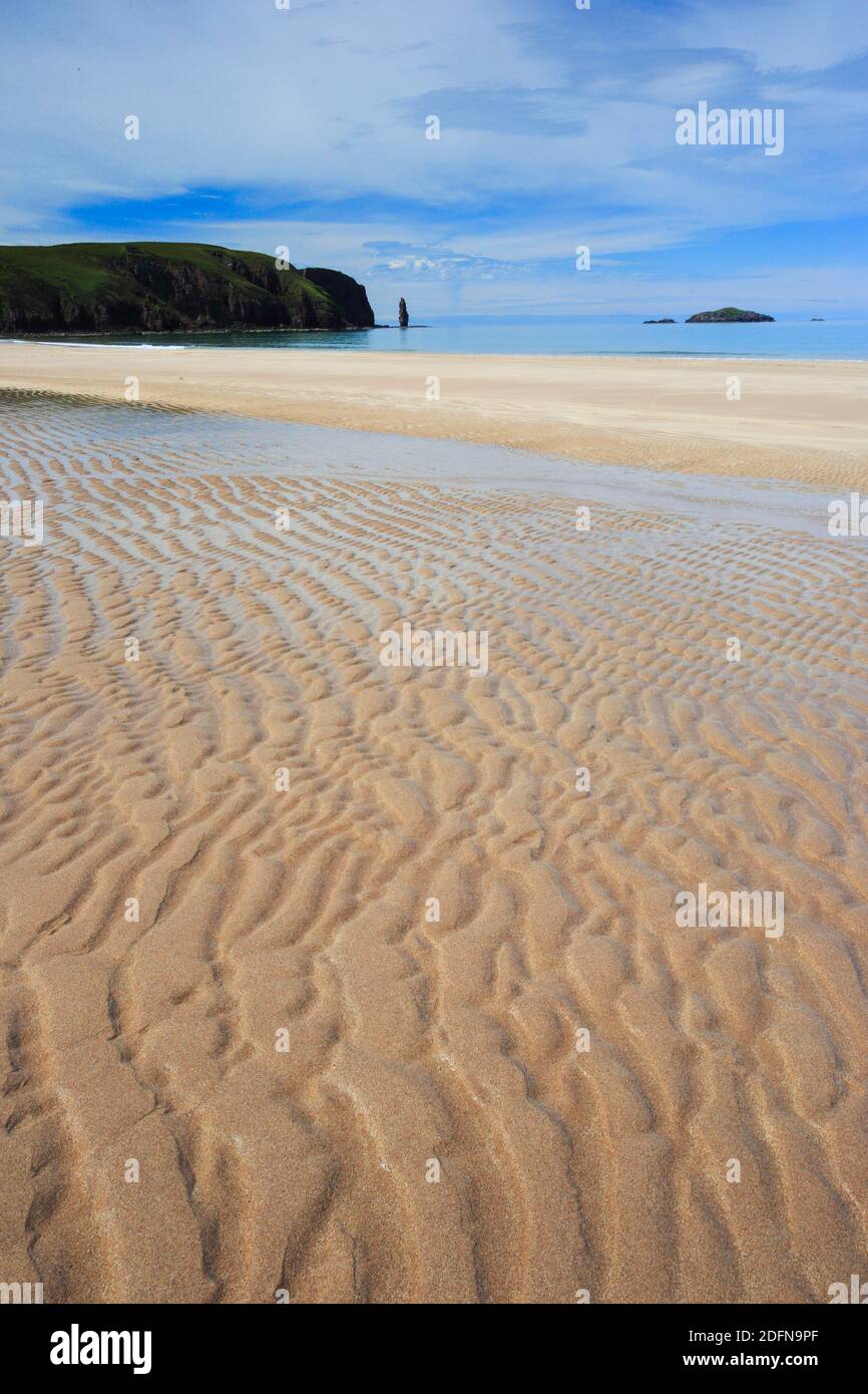 Sandwood Bay, sandy beach, Scotland, Great Britain Stock Photo