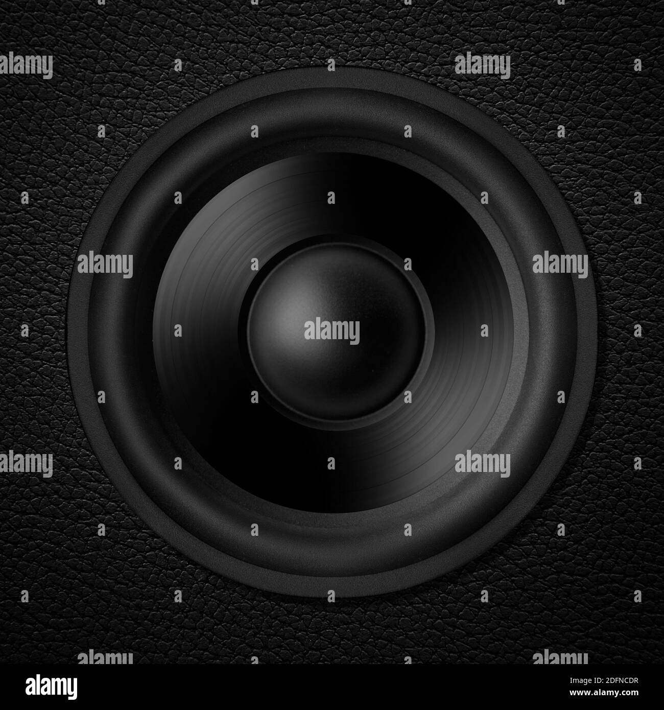 Black & white speaker, leather speakers Stock Photo Alamy