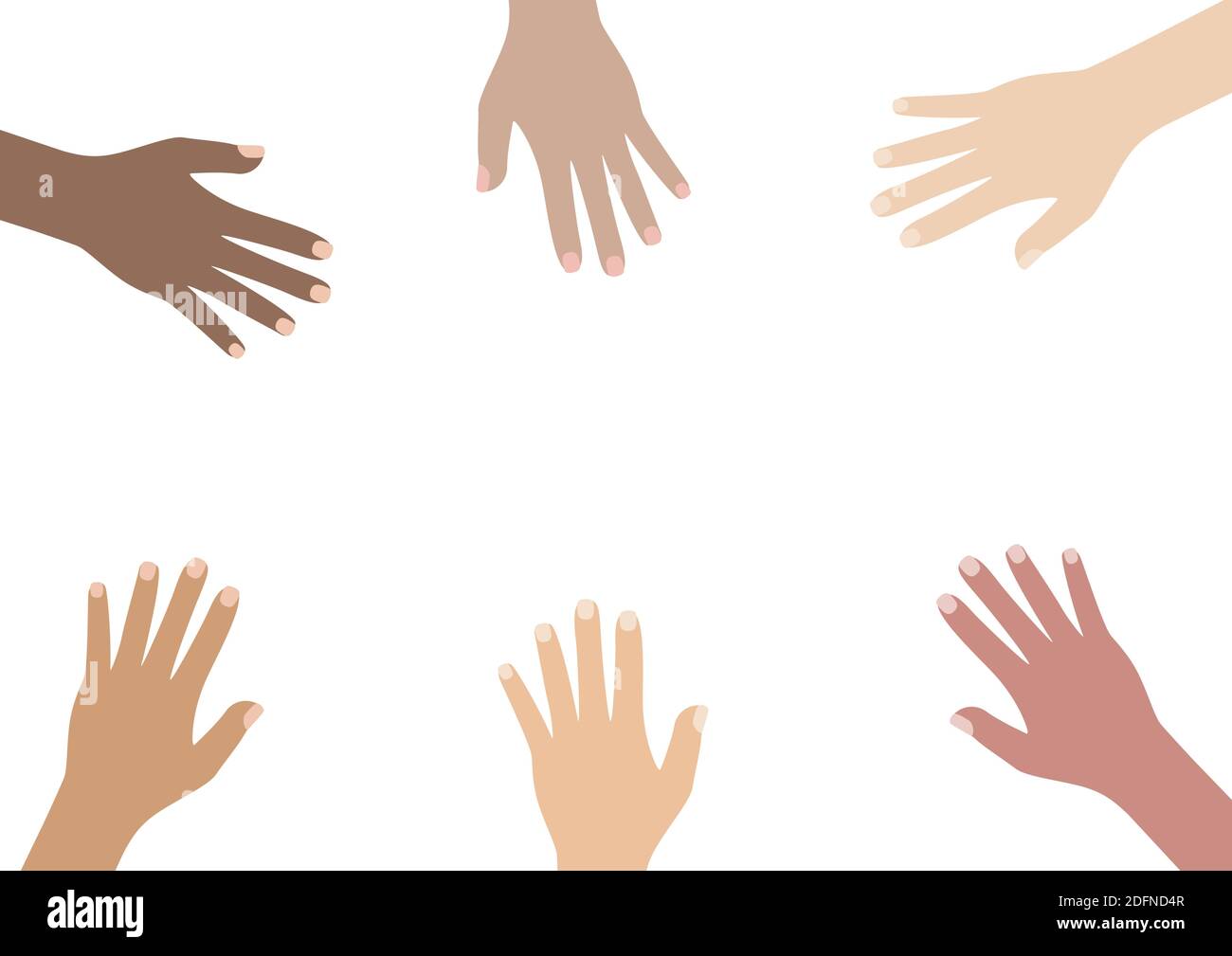 Multicultural and multiethnic people community integration concept with ...