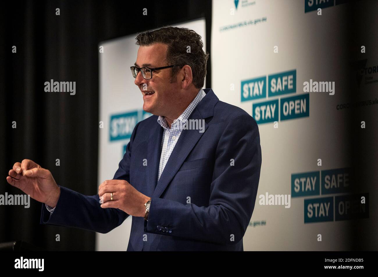 Premier Daniel Andrews Speaks During A Press Conference Announcing The Further Steps To Ease The Restrictions After 37 Days Without Any New Cases Of Coronavirus Victorian Premier Daniel Andrews Is Easing Restrictions On