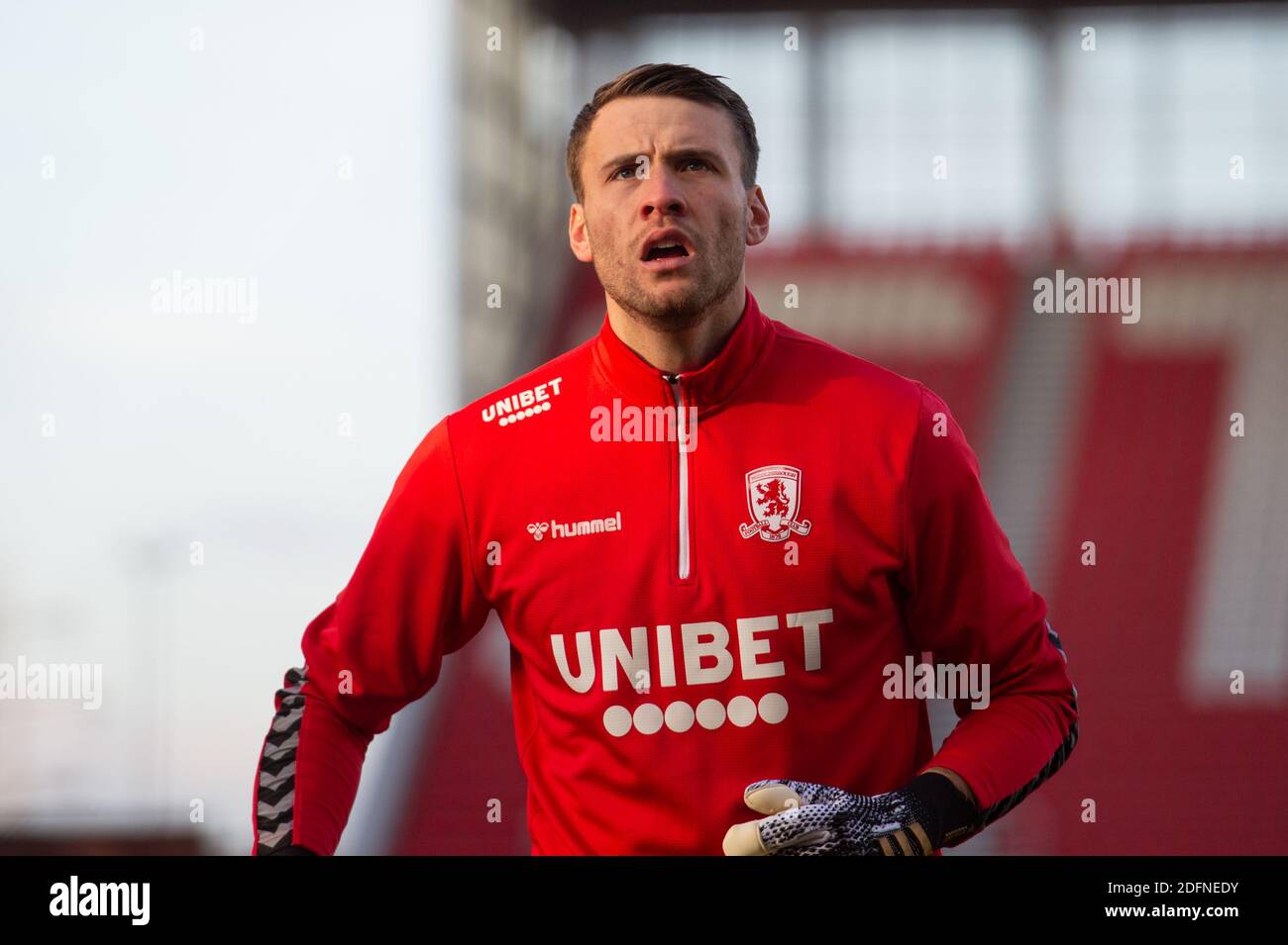 Marcus Bettinelli 1 Of Middlesbrough During The Pre Match Warm Up Stock Photo Alamy