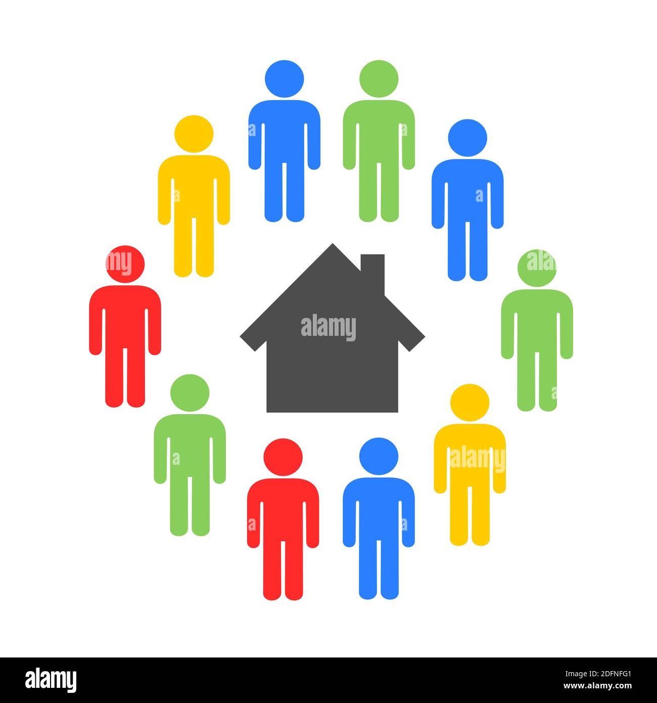 Housesharing and shared house residential building is used by