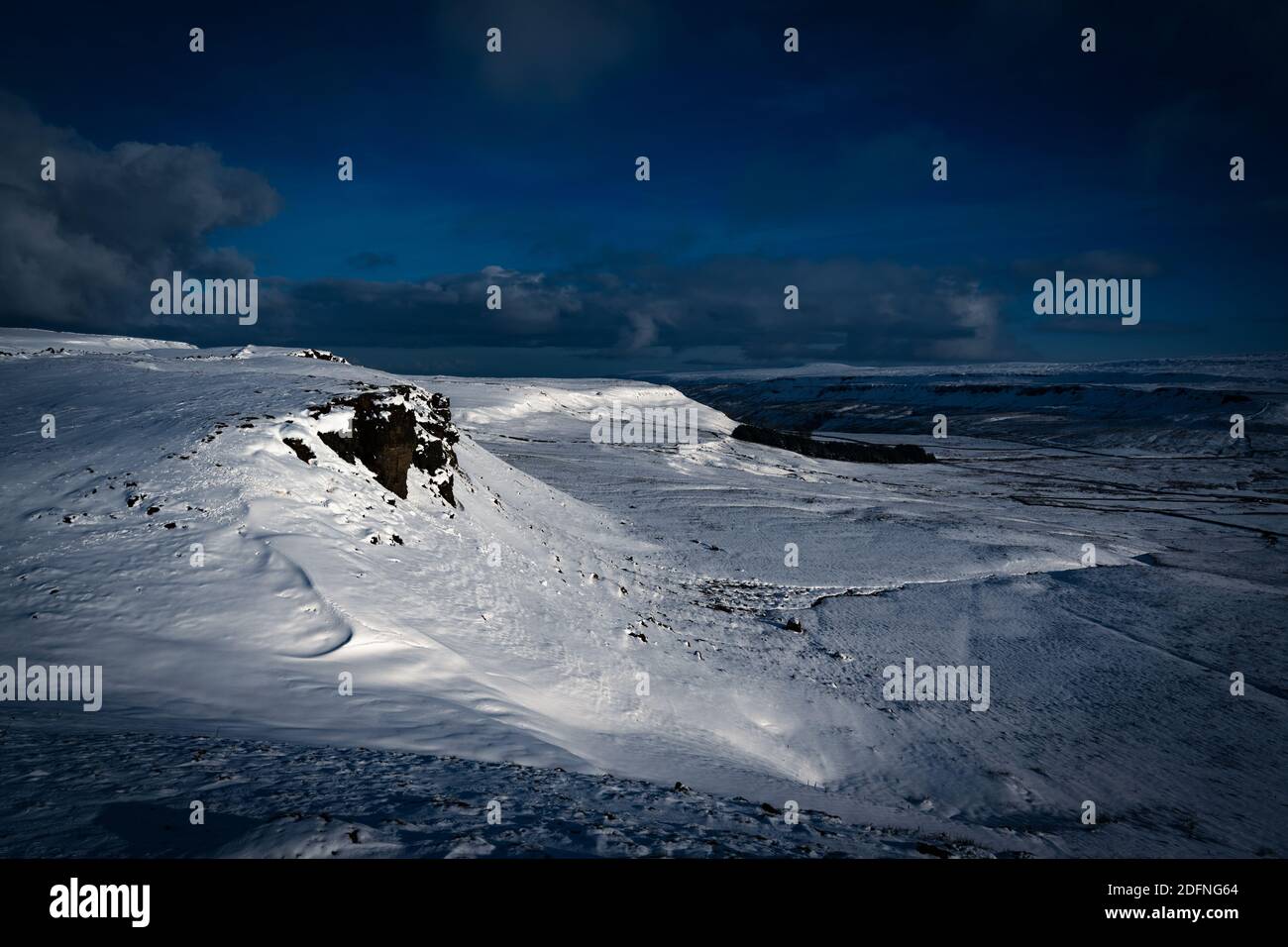 The Yorkshire Dales in Winter, Langstrothdale Stock Photo