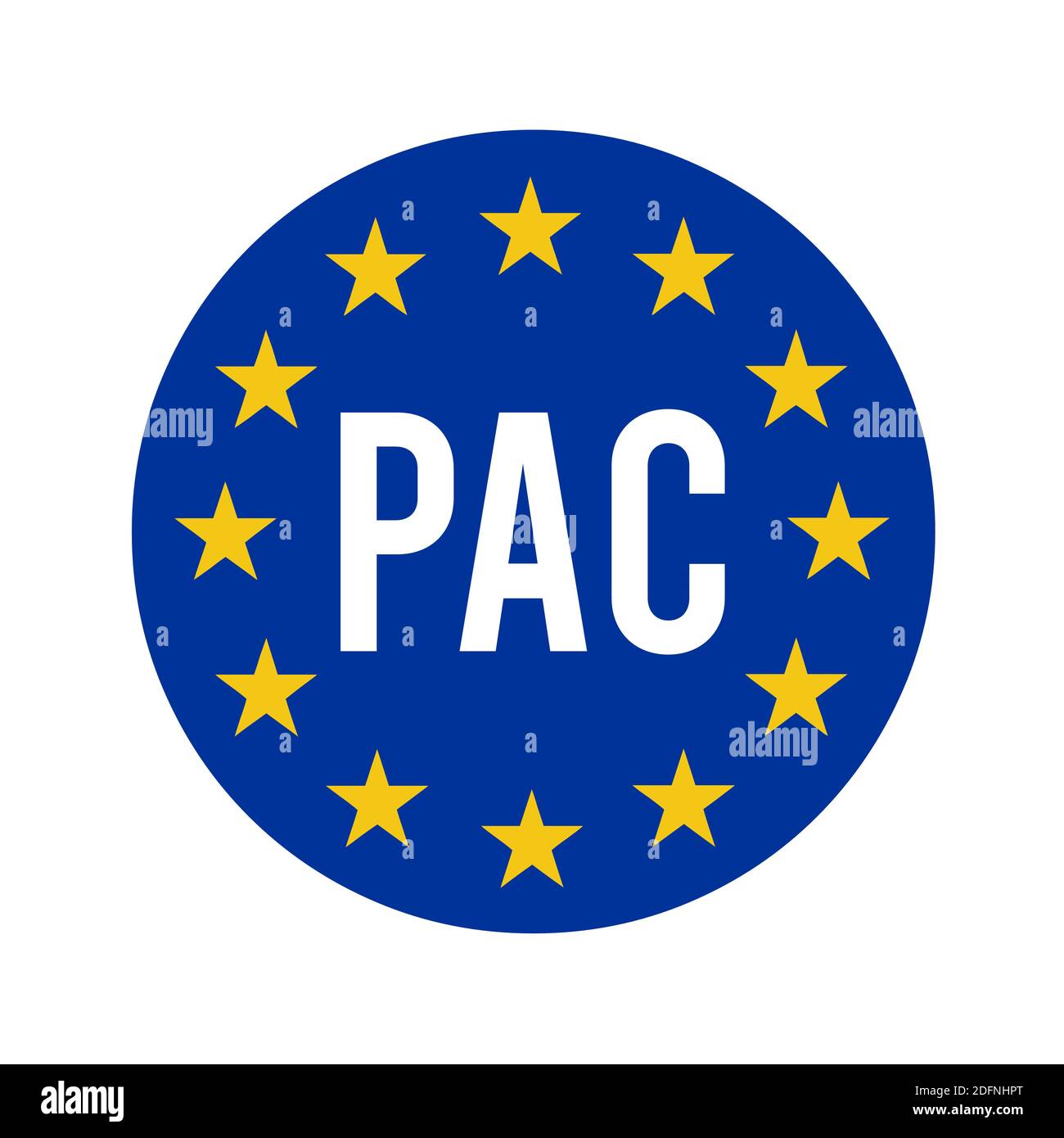 CAP, Common Agricultural Policy symbol called PAC in french language Stock  Photo - Alamy