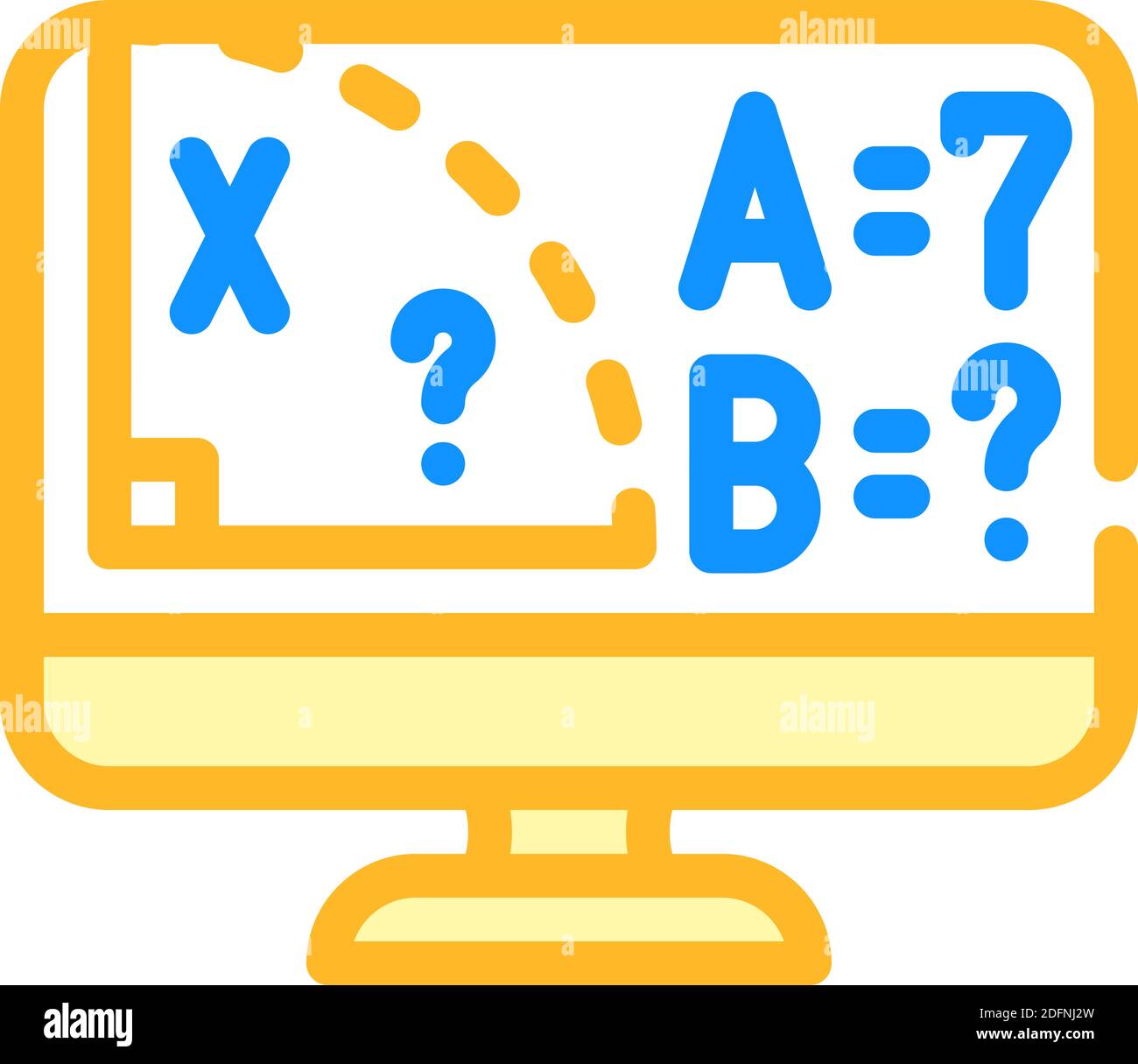 Mathematics online lesson color hi-res stock photography and images - Alamy