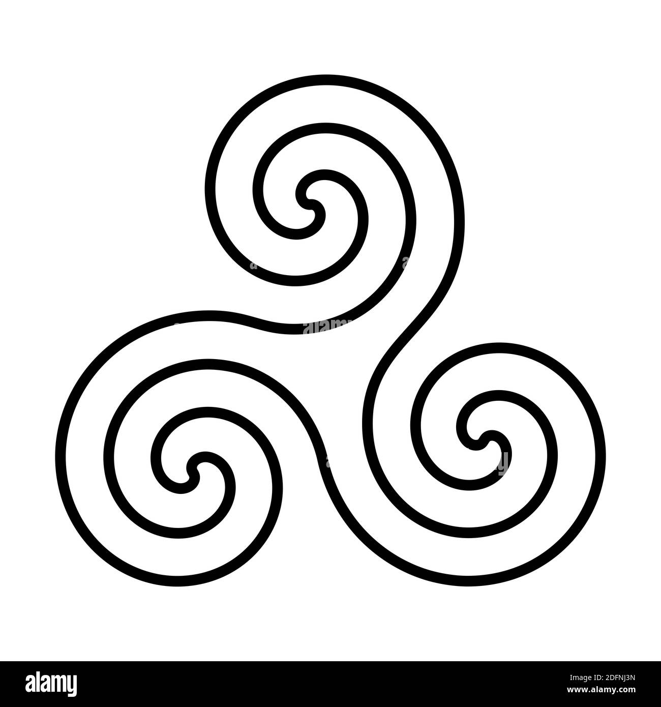 Triskelion symbol icon Stock Photo - Alamy