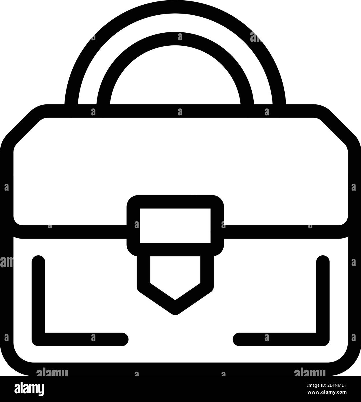 Business briefcase icon. Outline business briefcase vector icon for web