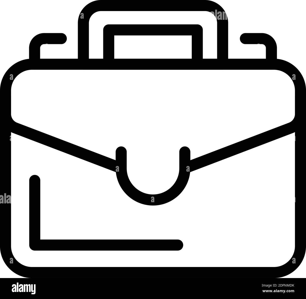 Luggage suitcase icon. Outline luggage suitcase vector icon for web