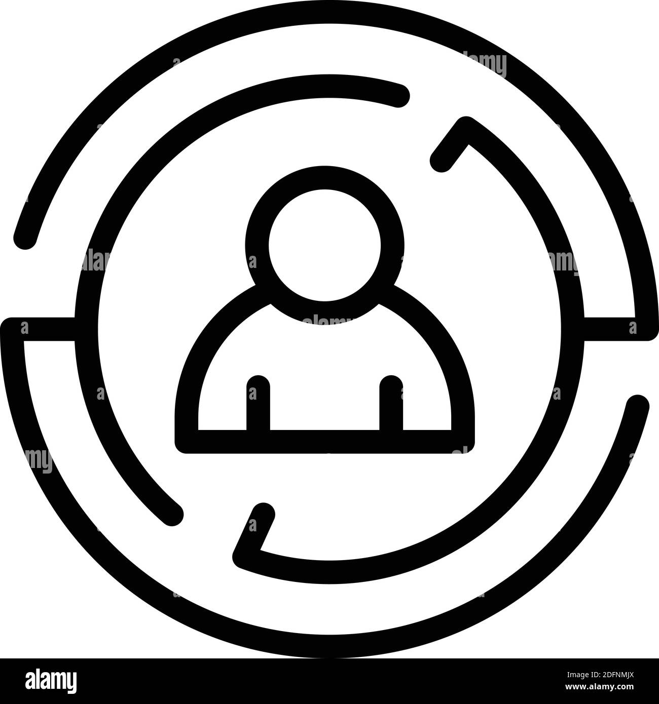 Open opportunity icon. Outline open opportunity vector icon for web ...