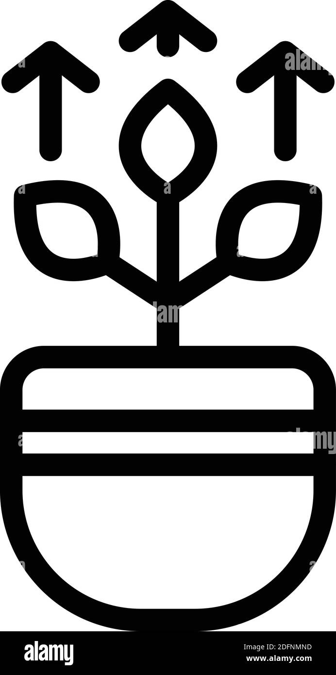 Growth opportunity icon. Outline growth opportunity vector icon for web ...