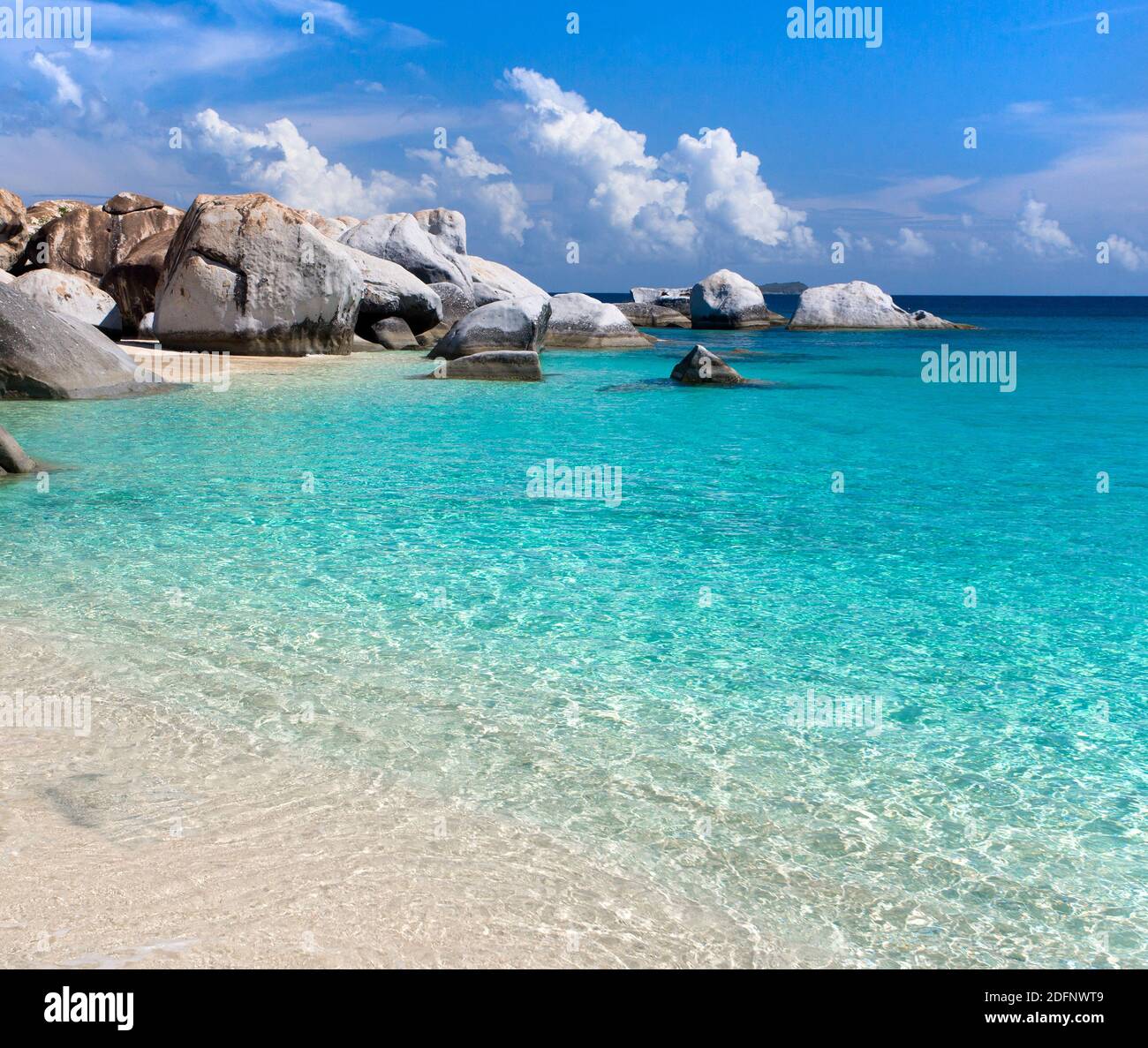 Exotic beach location example Stock Photo