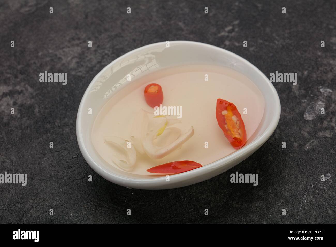 Vietnamese vinegar sauce with chili and garlic Stock Photo Alamy