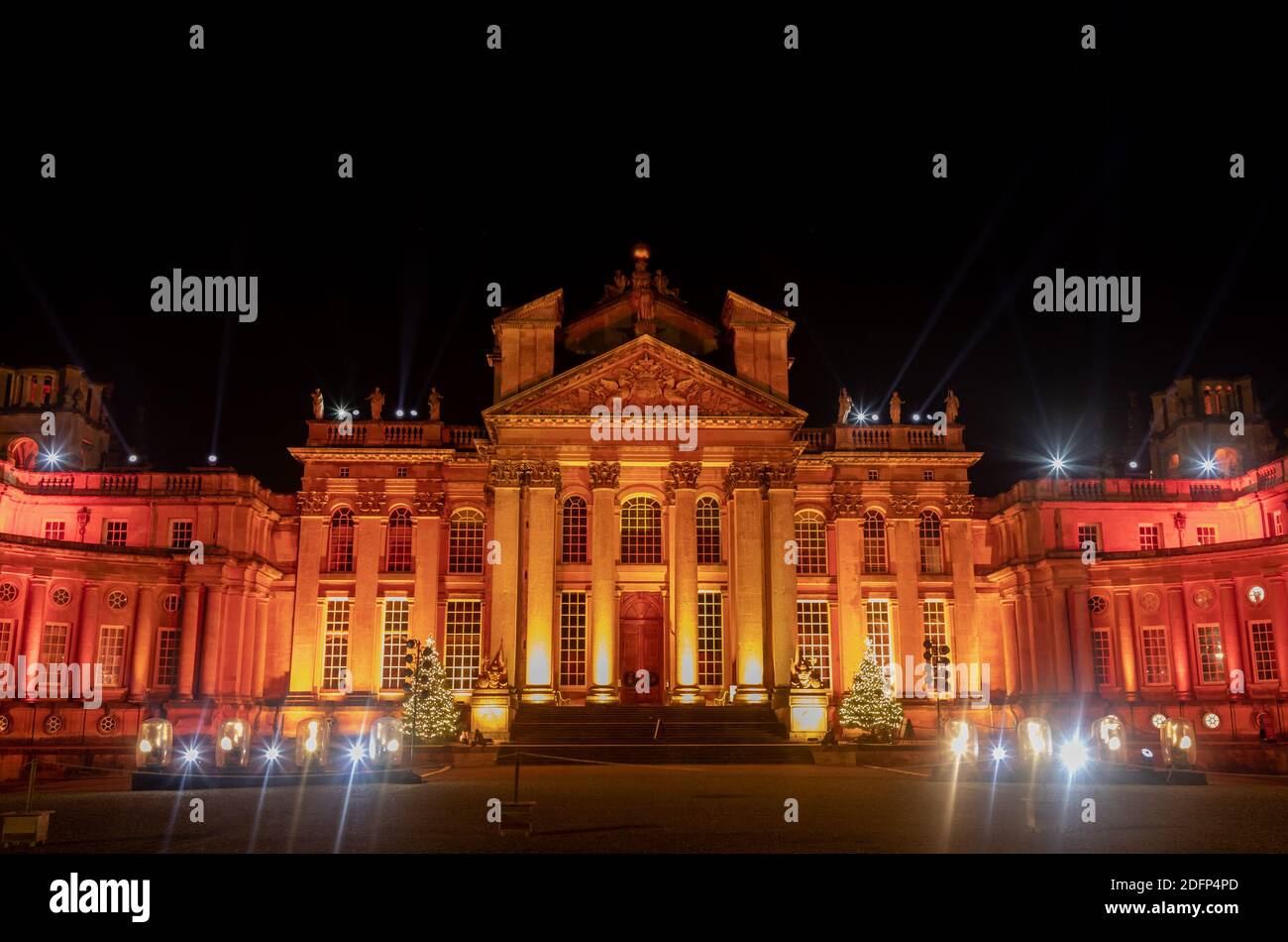 Blenheim Palace Illuminated For Christmas As Part Of The Blenheim ...