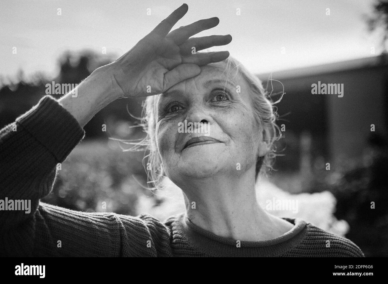 Portrait Old Woman Wrinkled Face High Resolution Stock Photography and ...