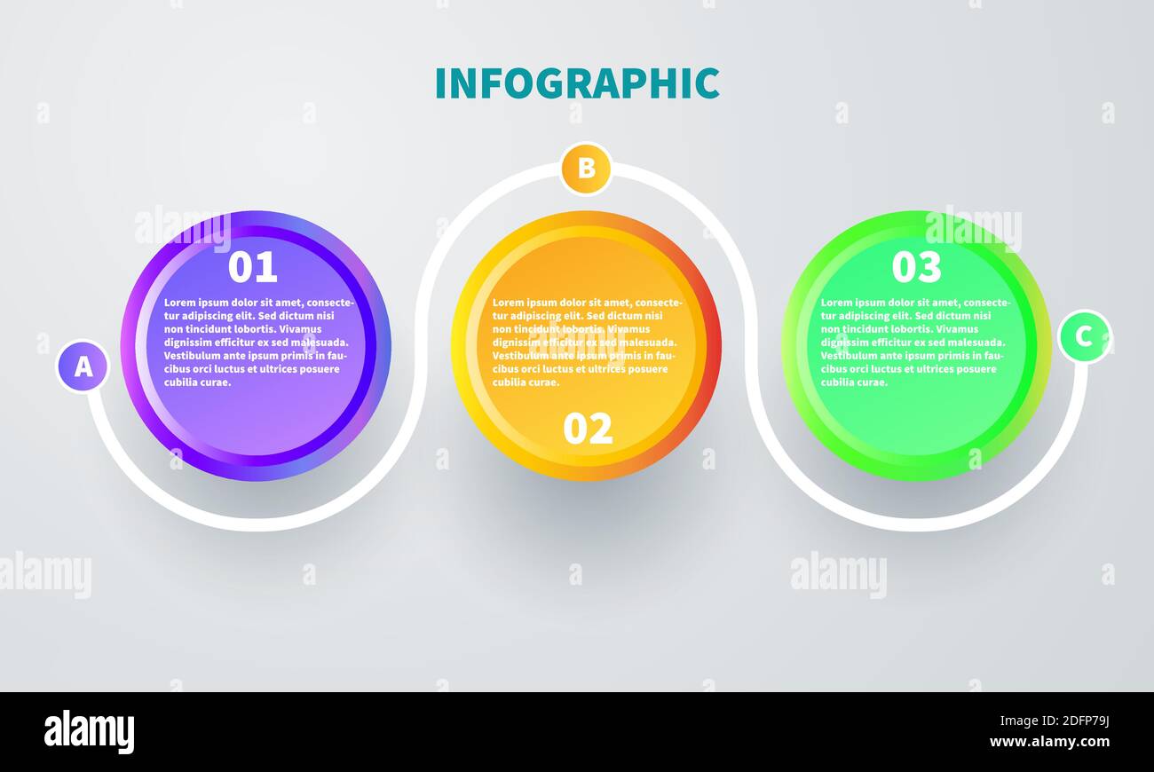 Colorful agile infographic elements for business. Circular infographics vector illustration. Marketing datum chart Stock Vector
