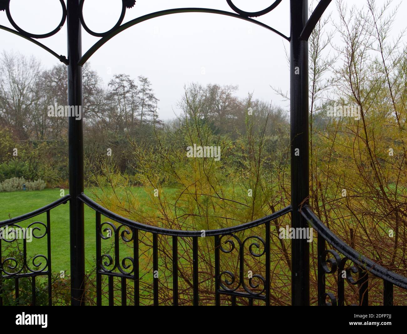 Shenley Park, UK. Historic parkland. Walled garden, outside theatre