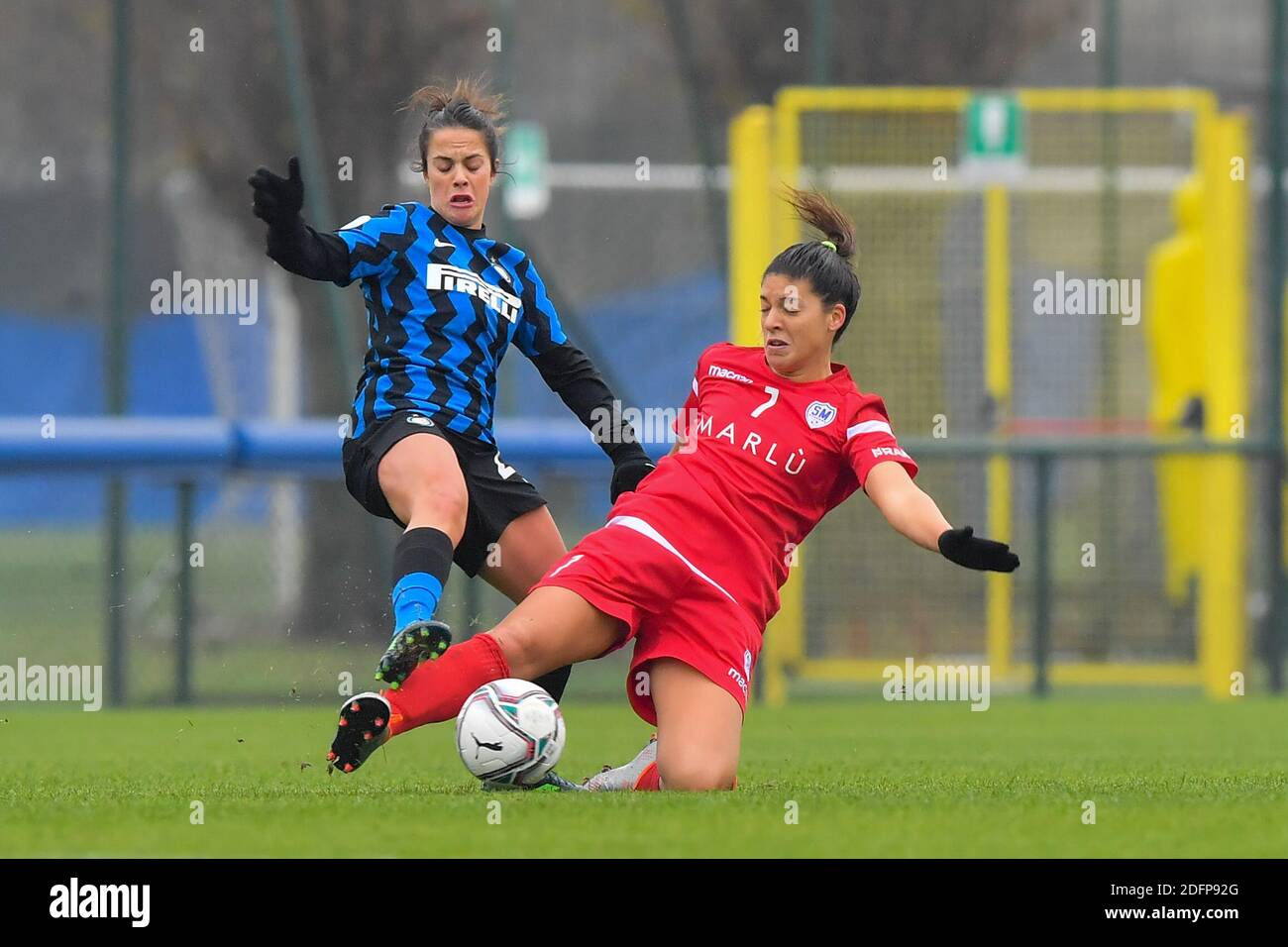 Flaminia Simonetti Inter And Millie Chandarana 29 San Marino Academy In Action The Serie A Women S Match Between Fc Inter And San Marino Academy Cristiano Mazzi Spp Stock Photo Alamy